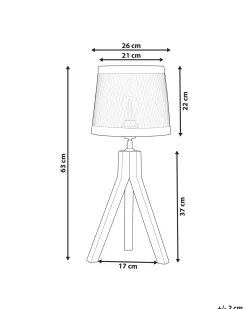 Lampada da tavolo BEKI Legno di mango Marrone