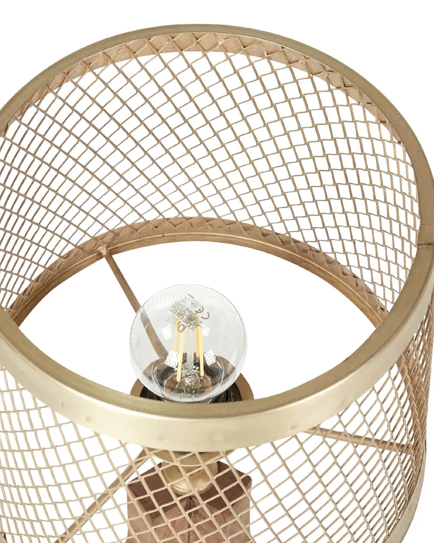 Lampada da tavolo BEKI Legno di mango Marrone
