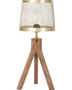 Lampada da tavolo BEKI Legno di mango Marrone