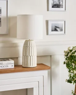 Lampada da tavolo BELIHUL Ceramica Bianco sporco
