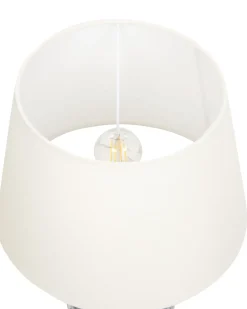 Lampada da tavolo BELUSO Porcellana Bianco/Blu