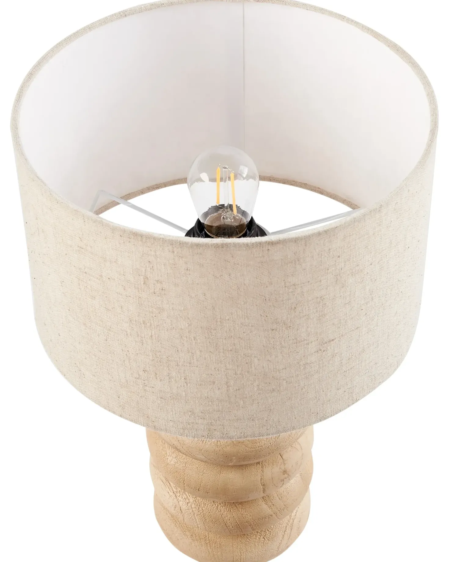 Lampada da tavolo BETWA Legno di mango Marrone chiaro