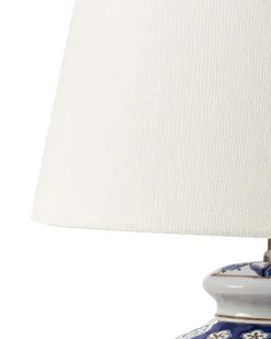 Lampada da tavolo BIJELA Porcellana Bianco/Blu