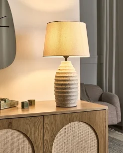 Lampada da tavolo BILLY Ceramica Bianco sporco