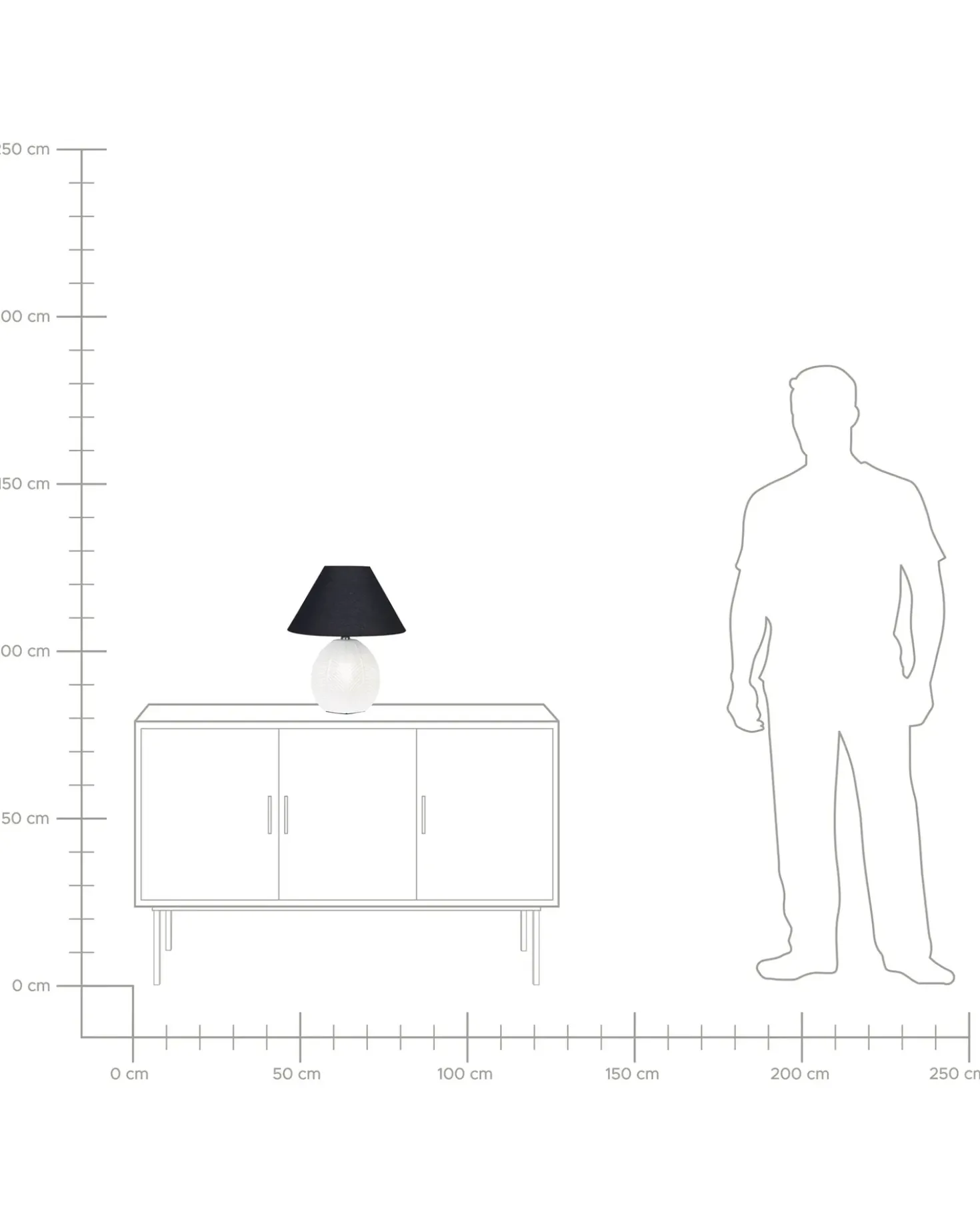 Lampada da tavolo CADENA Ceramica Beige