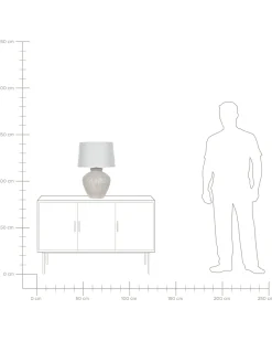 Lampada da tavolo CAINE Ceramica Beige chiaro