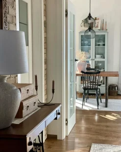 Lampada da tavolo CAINE Ceramica Beige chiaro