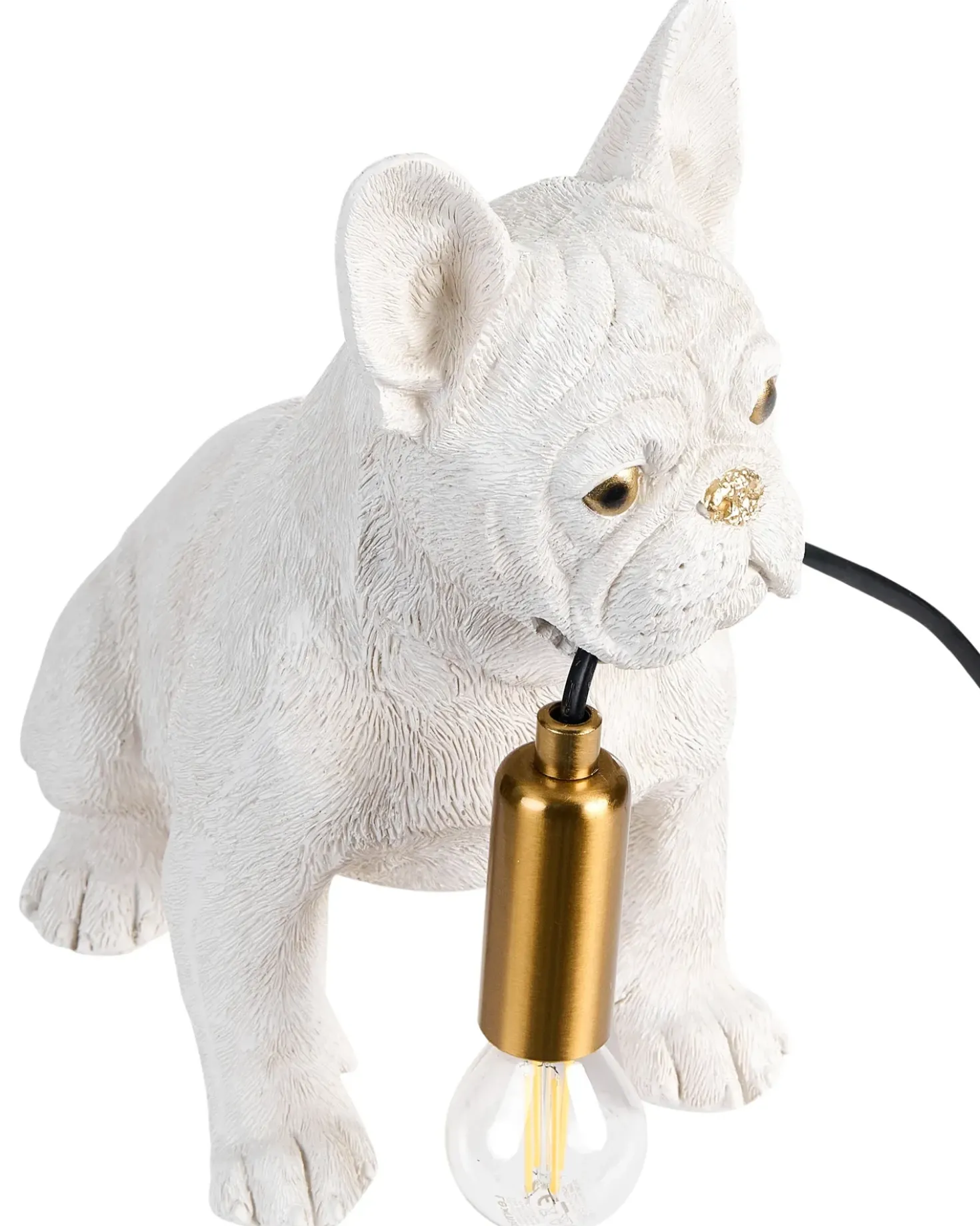 Lampada da tavolo Cane BRUNO Bianco