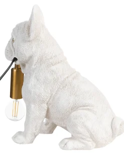 Lampada da tavolo Cane BRUNO Bianco