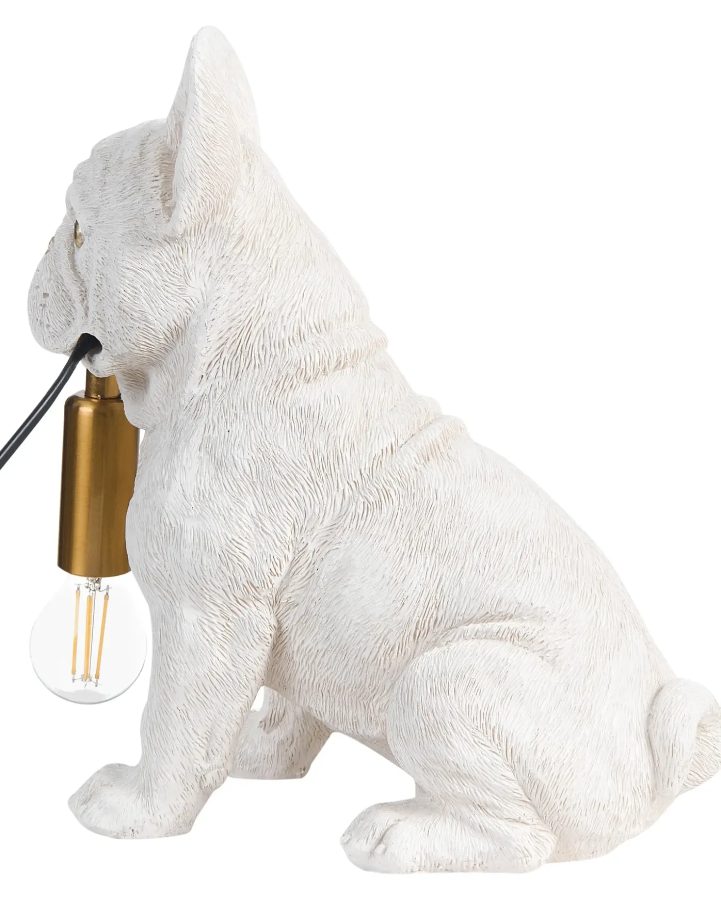Lampada da tavolo Cane BRUNO Bianco