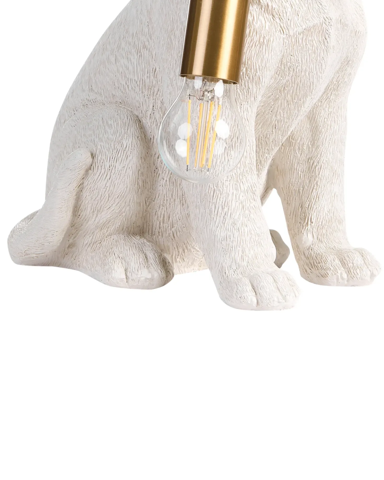 Lampada da tavolo Cane LUCKY Bianco