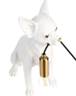 Lampada da tavolo Cane ROCCO Bianco