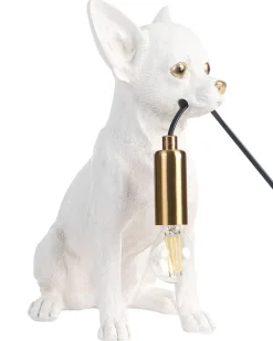 Lampada da tavolo Cane ROCCO Bianco