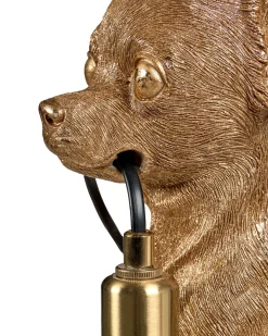 Lampada da tavolo Cane ROCCO Oro