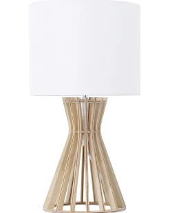 Lampada da tavolo CARRION Marrone/Bianco