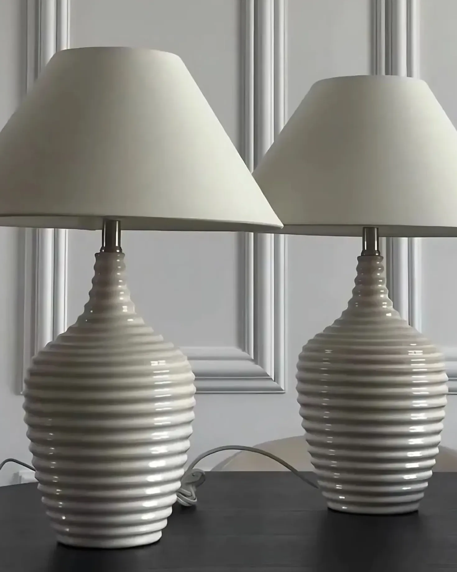 Lampada da tavolo CELESTE Ceramica Beige