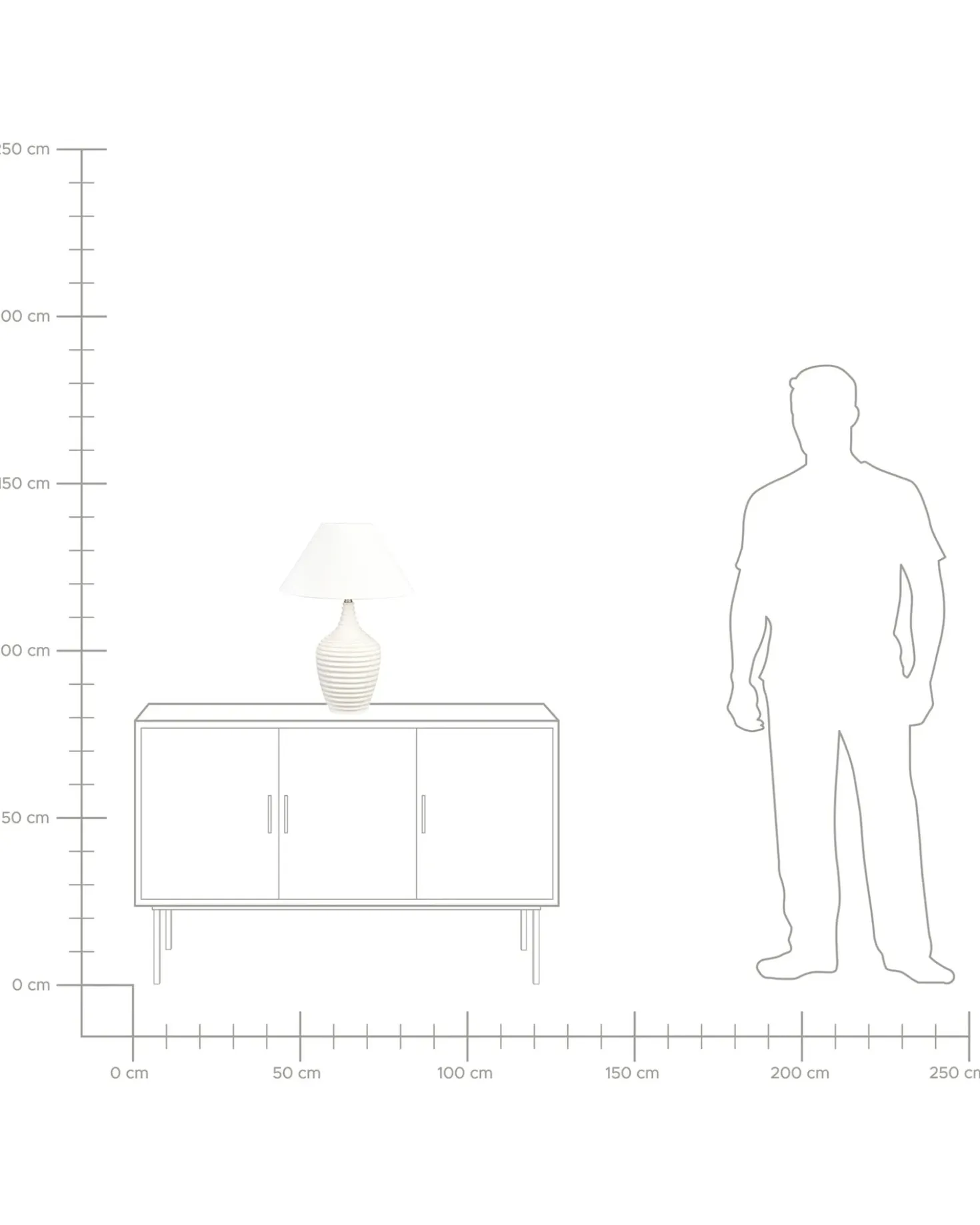 Lampada da tavolo CELESTE Ceramica Beige