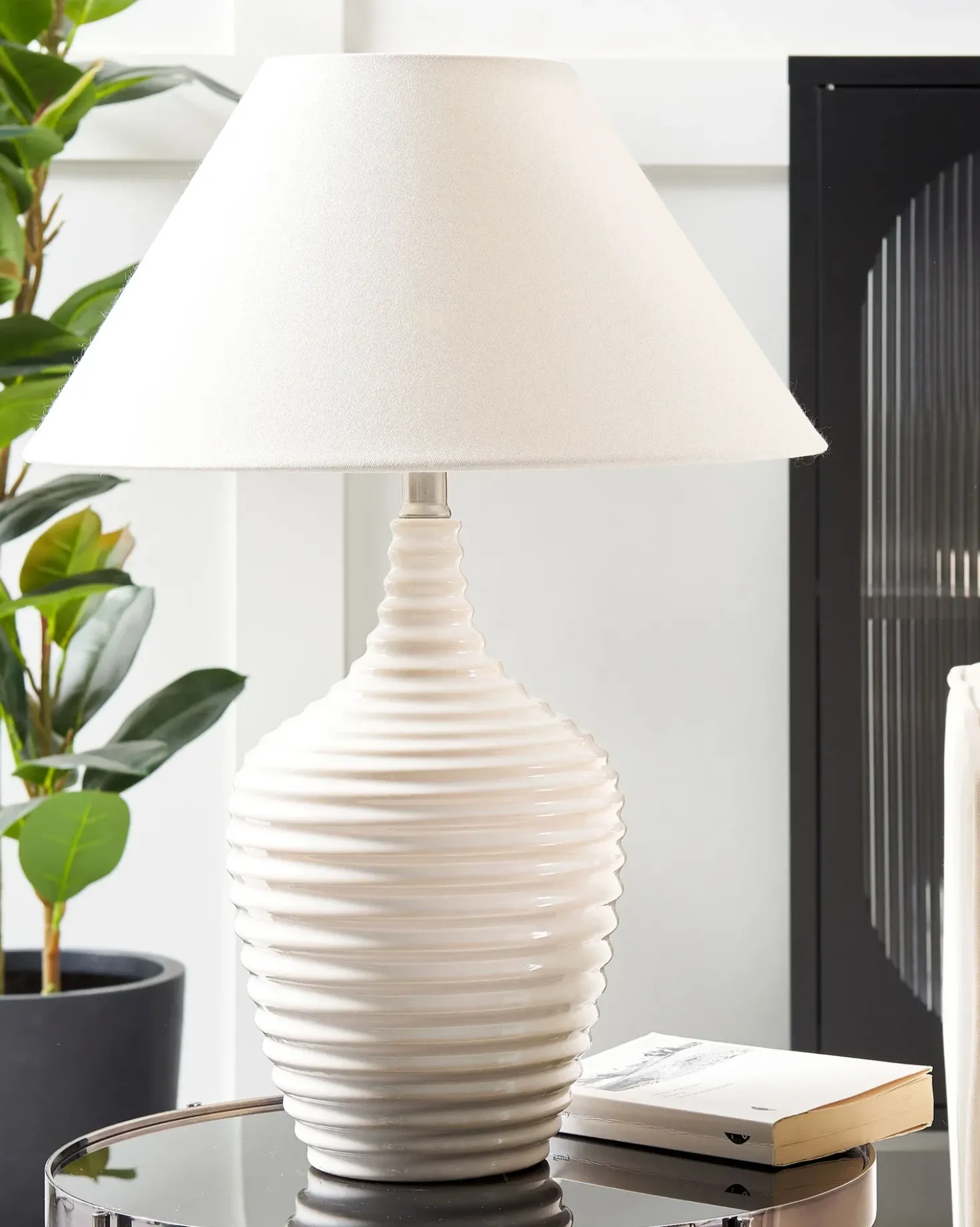 Lampada da tavolo CELESTE Ceramica Beige