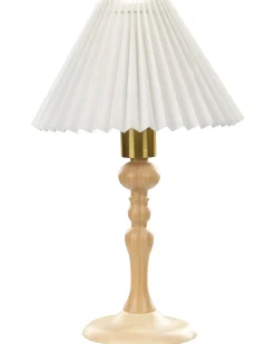 Lampada da tavolo COOKS Legno di quercia Marrone chiaro/Bianco