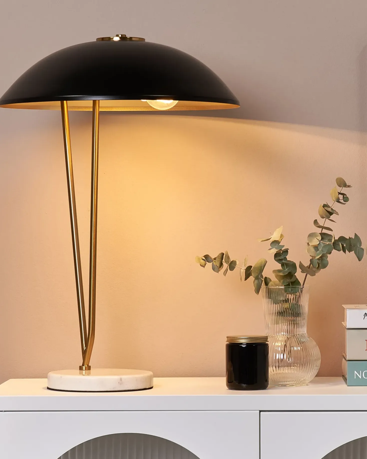 Lampada da tavolo DANTO Metallo Nero