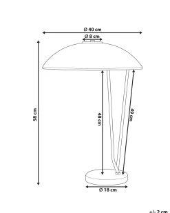 Lampada da tavolo DANTO Metallo Nero