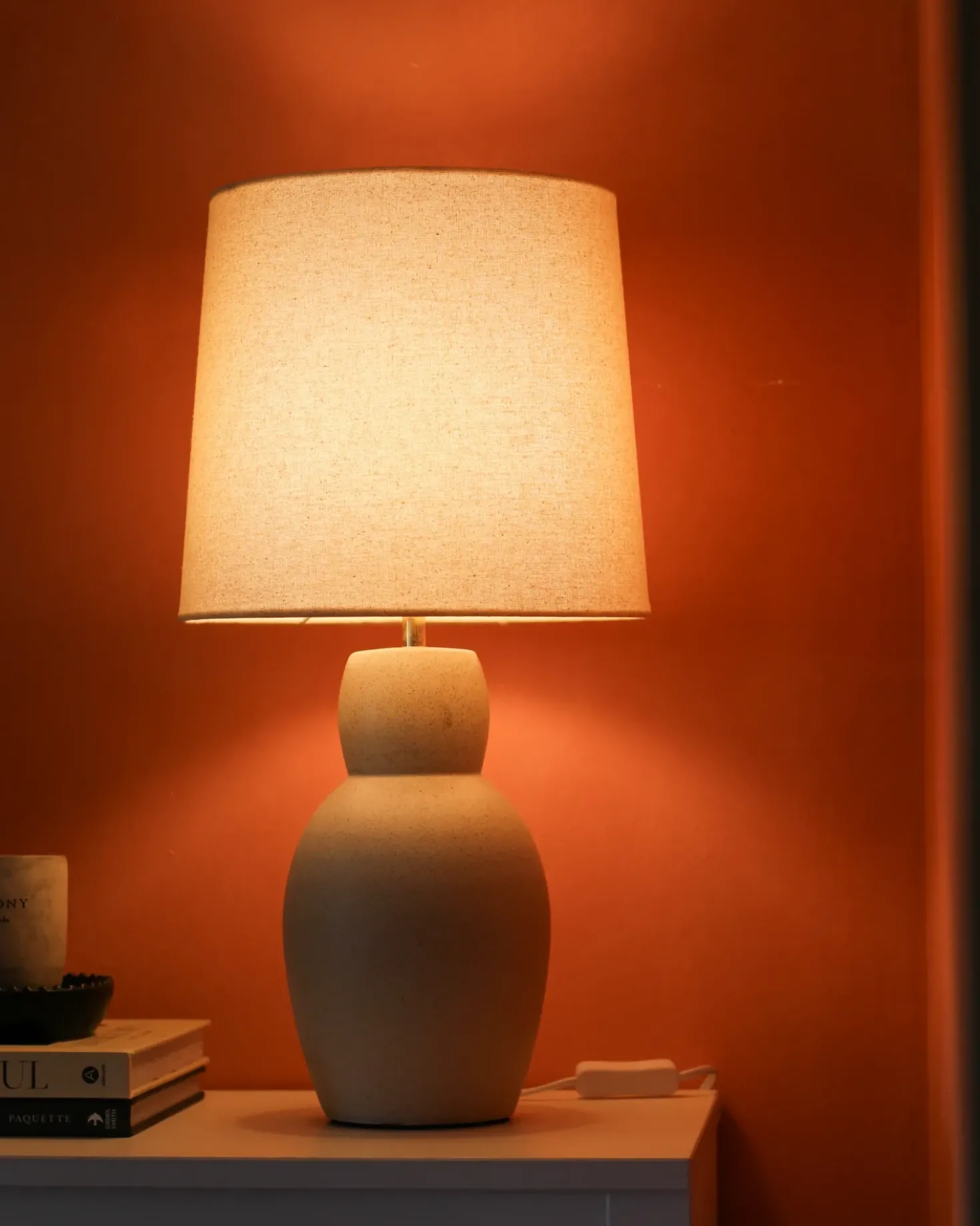 Lampada da tavolo DEDURU Ceramica Beige