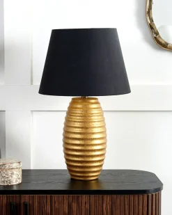 Lampada da tavolo EBRO Porcellana Oro
