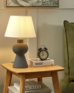 Lampada da tavolo FABILOS Ceramica Grigio