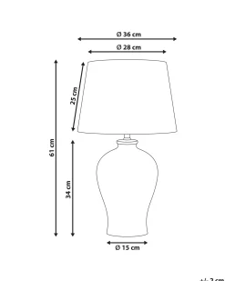 Lampada da tavolo FEBROS Porcellana Bianco