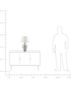 Lampada da tavolo FEBROS Porcellana Bianco