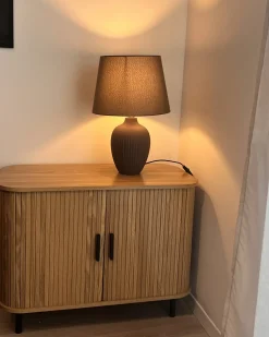 Lampada da tavolo FERGUS Ceramica Marrone