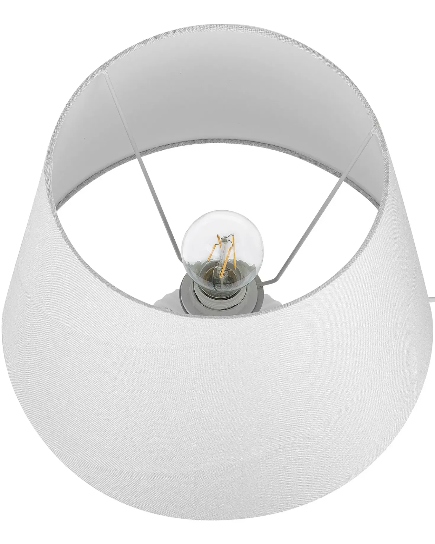 Lampada da tavolo FERGUS Ceramica Bianco
