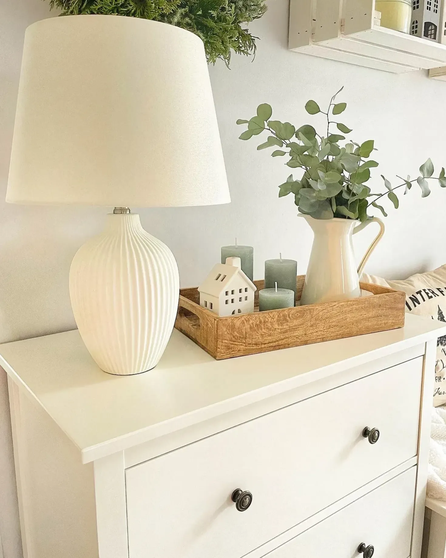 Lampada da tavolo FERGUS Ceramica Bianco