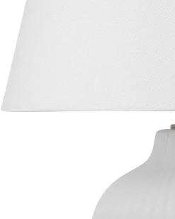 Lampada da tavolo FERGUS Ceramica Bianco