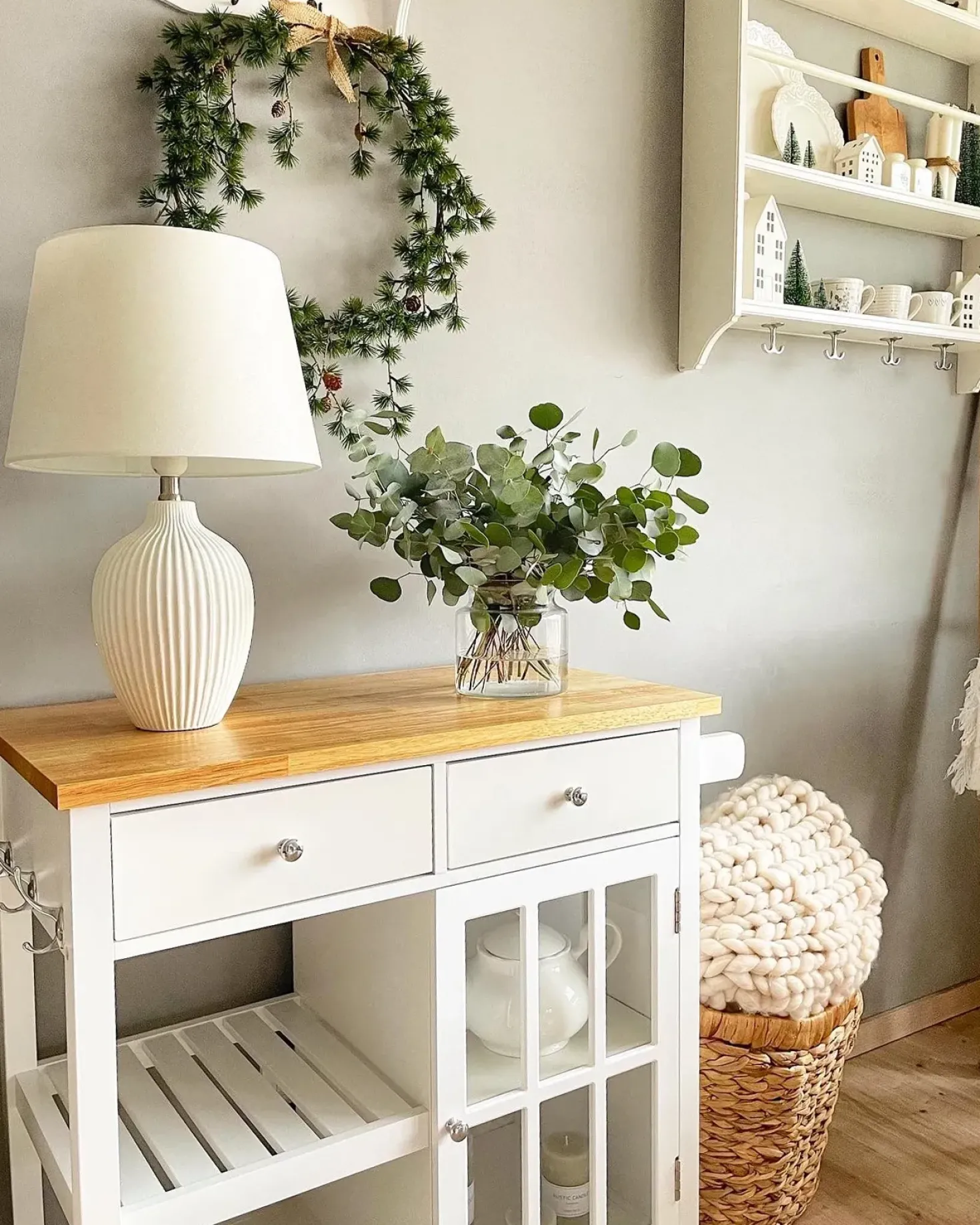 Lampada da tavolo FERGUS Ceramica Bianco