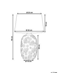 Lampada da tavolo FERREY Ceramica Grigio