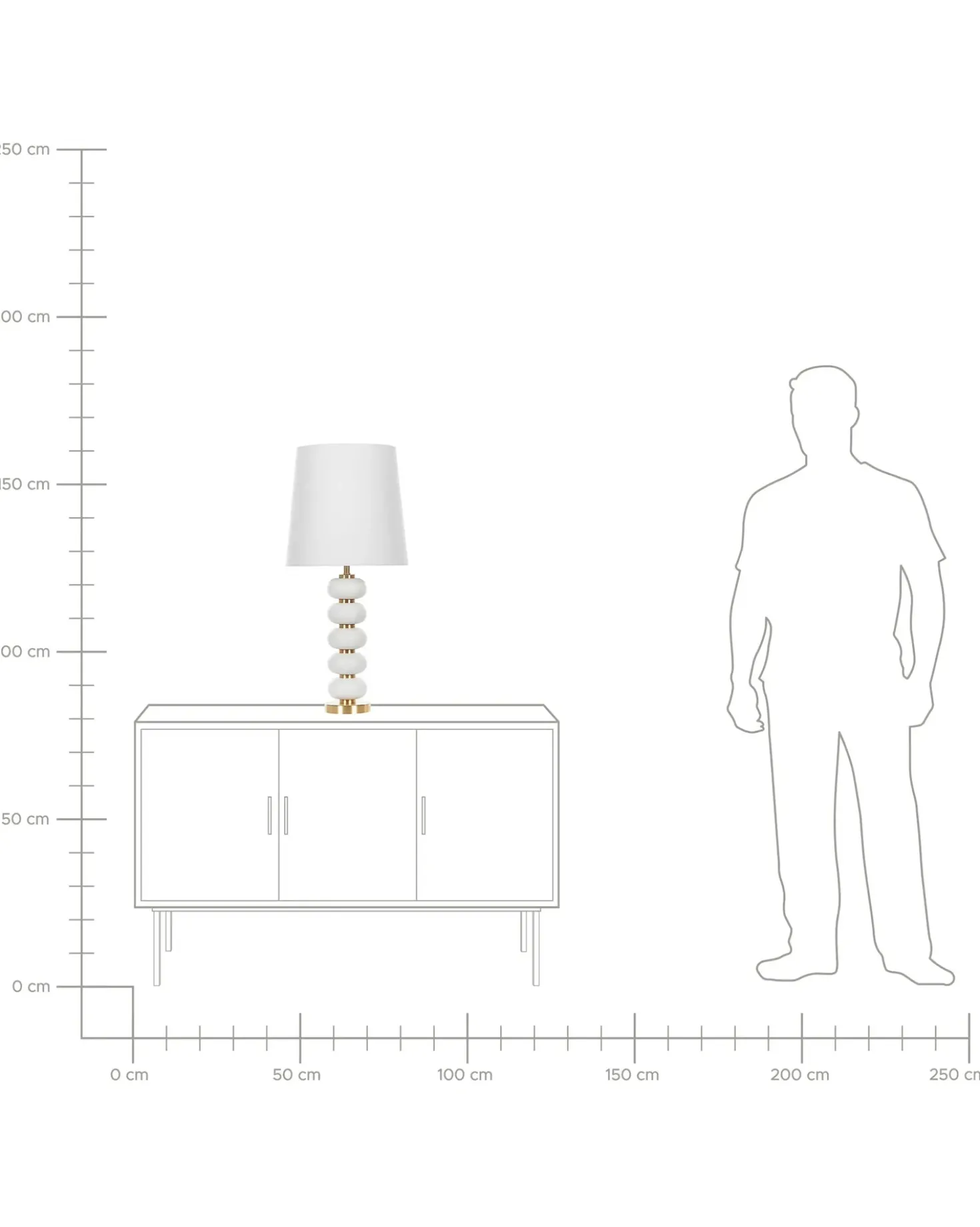 Lampada da tavolo FRIO Metallo Bianco