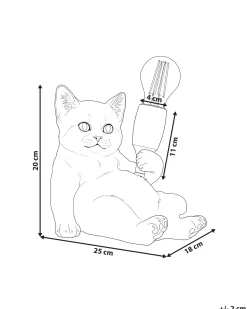 Lampada da tavolo Gatto ZIPPY Oro