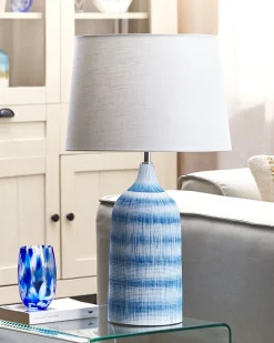 Lampada da tavolo GEORGINA Ceramica Blu