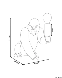 Lampada da tavolo Gorilla HARAMBE Oro
