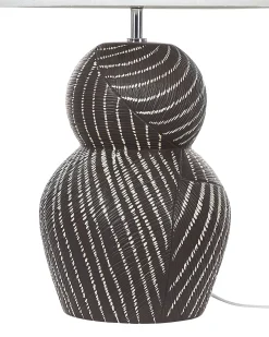 Lampada da tavolo GUAPORE Ceramica Nero