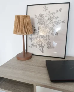 Lampada da tavolo HANGER Metallo Marrone