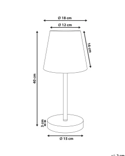 Lampada da tavolo HANGER Metallo Marrone