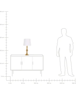 Lampada da tavolo HODMO Metallo Oro