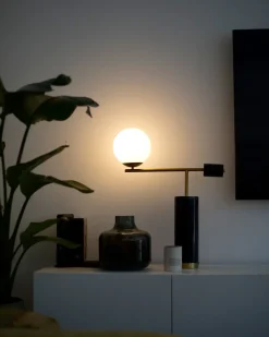 Lampada da tavolo HONDO Pietra Nero