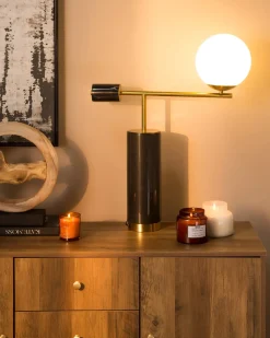 Lampada da tavolo HONDO Pietra Nero
