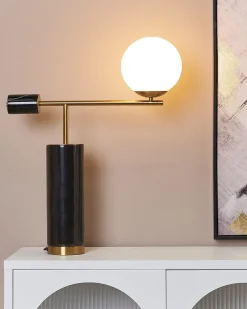 Lampada da tavolo HONDO Pietra Nero