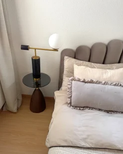 Lampada da tavolo HONDO Pietra Nero