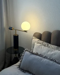Lampada da tavolo HONDO Pietra Nero