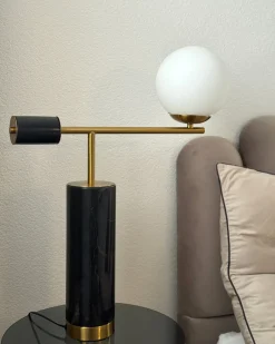 Lampada da tavolo HONDO Pietra Nero